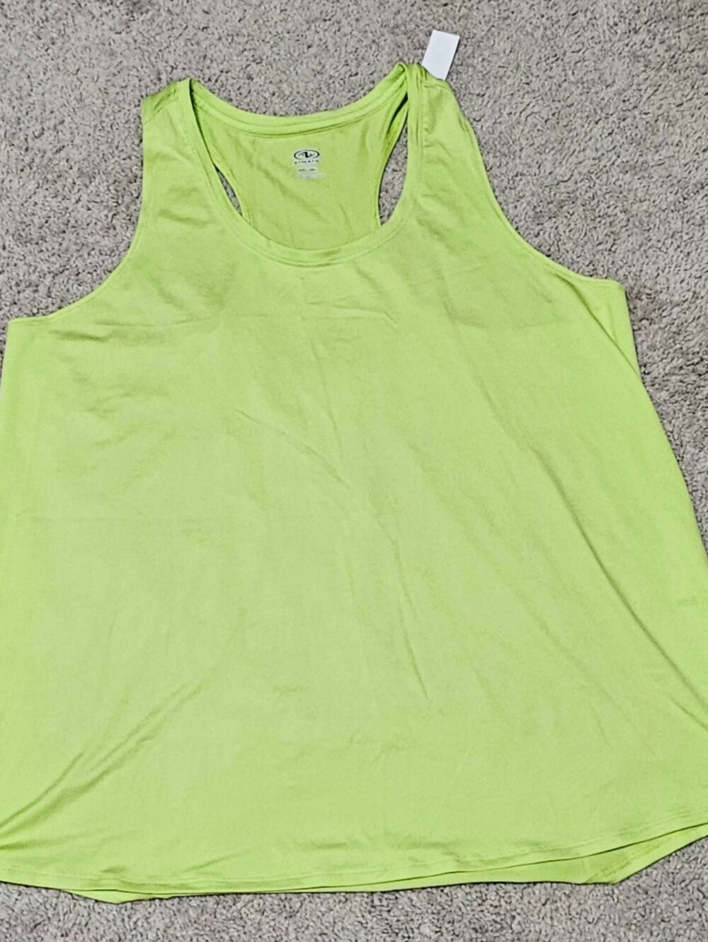 Athletic Works Neon Lime Racerback Tank